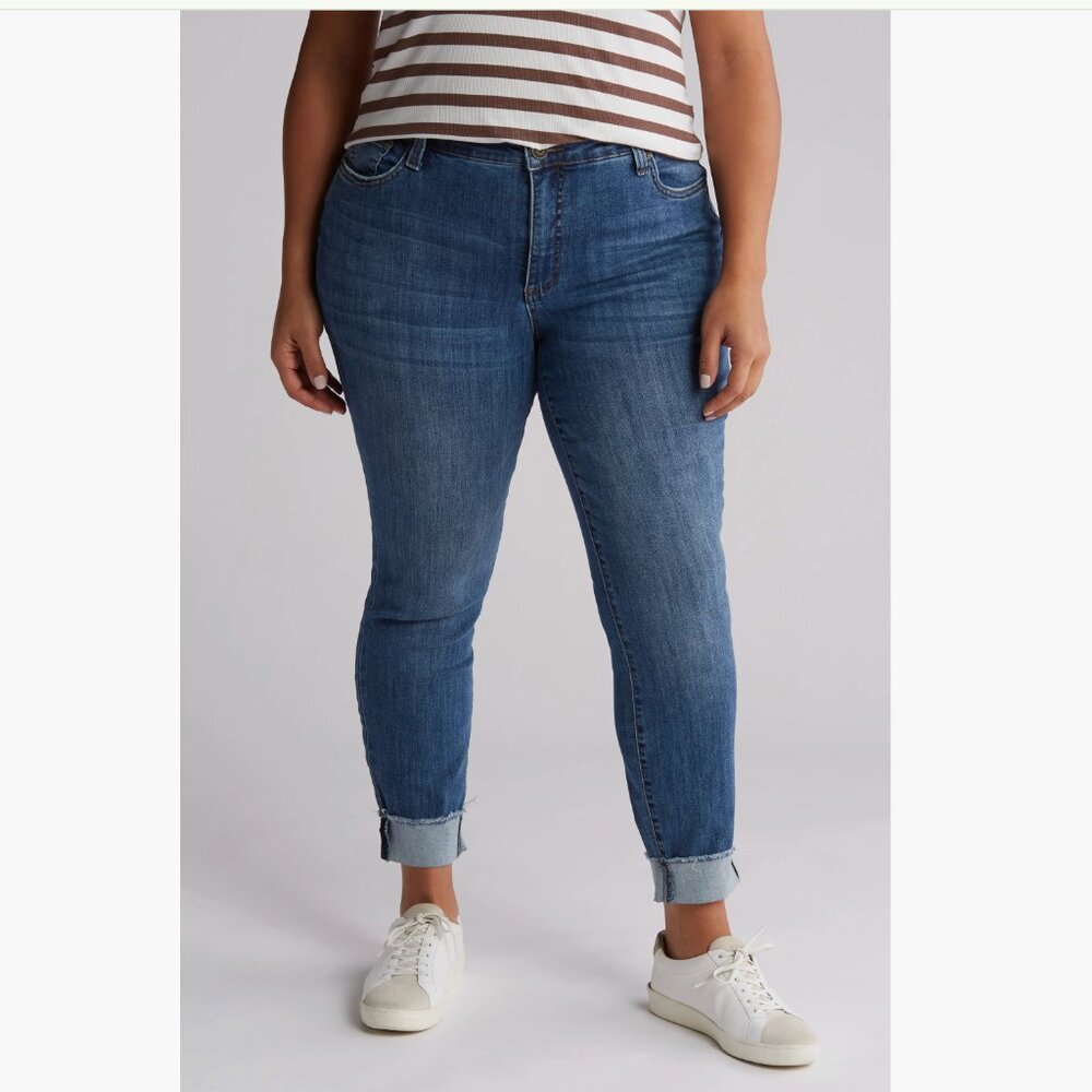 NWT KUT from the Kloth Asher Ankle Straight Leg Jeans (Gaura) (Plus) 20W, GAURA